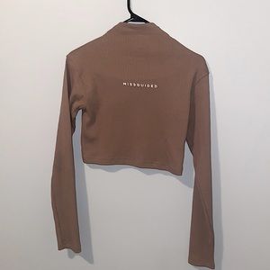 Misguided US 2 mocha top